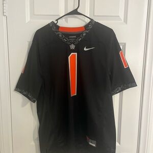 Oklahoma State University Nike Black and Orange Men's Shirt